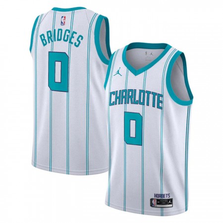 Dres Charlotte Hornets Miles Bridges 0 Jordan 2022-23 Association Edition Bijela Swingman
